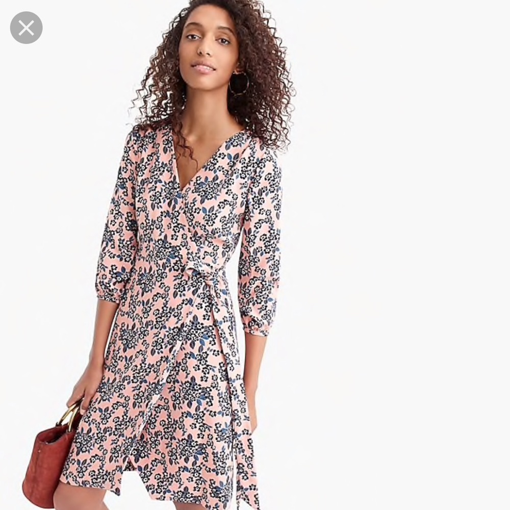 J. Crew Wrap Dress in 365 Crepe